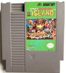 NINTENDO "ADVENTURE ISLAND" AUTHENTIC ORIGINAL VINTAGE NES SPIEL CARTRIDGE - Bild 1 von 3