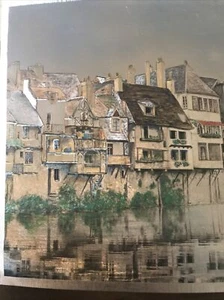 "Dufex - Folie - Kunst - Druck - Kanalszene - Reflexion - Häuser - 9"" x 7""" - Bild 1 von 4