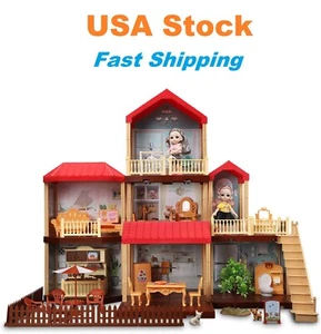 Kit de decoraciones para casa de muñecas Temi Pretty hágalo usted mismo casa de ensueño con accesorios para muebles - Imagen 1 de 12