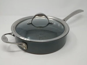 Calphalon Stainless Steel 3Qt Deep 10” Skillet Saute Frying Pan & Lid #5003 USA - Picture 1 of 13