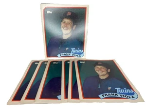 1989 Topps Frank Viola Baseball Duo-Tang School Paper Pocket Folder New 8 Folder - Picture 1 of 5