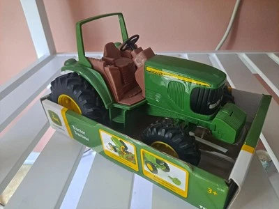 Tomy John Deere Tractor Diecast and plastic Green 8 inches  - Image 1 of 4