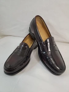 Cole Haan Men's Deep Burgundy Black Pinch Penny Slip-On Loafer Size 10.5 M - Picture 1 of 8