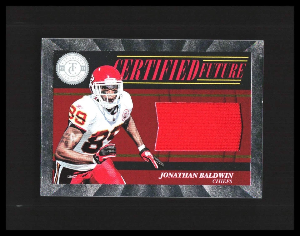 2011 Jonathan Baldwin Rookie Patch Totally Certified Future /499 #16 KC Chiefs - Image 1 of 3
