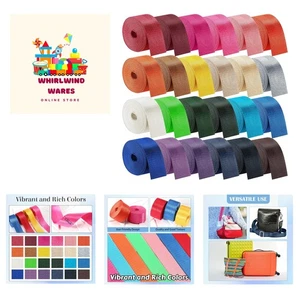 24 Colors Nylon Webbing Straps - 1.5 Inch Wide, 3.3 Yards Each for DIY Crafts - Picture 1 of 8
