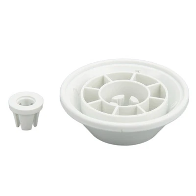 2pcs Heavy Machine Spool Caps White Thread Wheel Cover  Auxiliary Replacement - Image 1 of 4