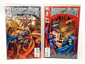 Superman And Batman vs. Vampires And Werewolves #1 & 2 Bagged & Boarded - Picture 1 of 3