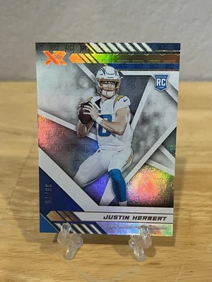 2020 Panini XR Justin Herbert Rookie White Refractor /75 - Image 1 of 3