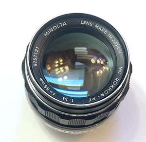 58mm f1.4 Fast Prime Minolta MC Rokkor PF SR mount Adaptable Recent Service CLA - Picture 1 of 9