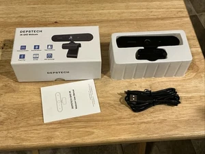 DEPSTECH 2K QHD Webcam with Microphone USB Web Camera Open Box Unused - Picture 1 of 1