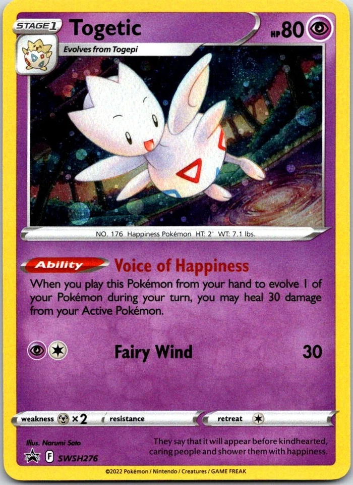 Pokemon Card SWSH276 Togetic Holo Rare Sword & Shield Promo Cards - Image 1 of 1