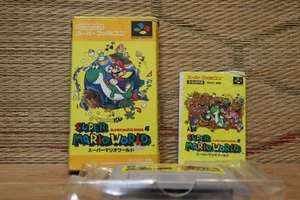 Super Super Mario World w/box manual Nintendo Super Famicom SFC VG! - Picture 1 of 4