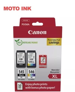 Genuine Canon PG-545XL / CL-546XL for PIXMA TS3451 - Picture 1 of 4