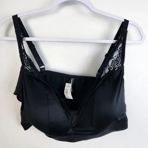 Neu mit Etikett Torrid schwarzer Spitzen-Bralette Größe 2XL Stretch Komfort Alltag Freizeit Spitze - Bild 1 von 5