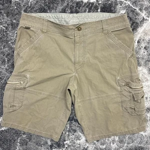Kuhl Shorts Mens 36 Ambush Cargo 5149 Vintage Patina Dye Brown Tan Khaki Hiking - Picture 1 of 6
