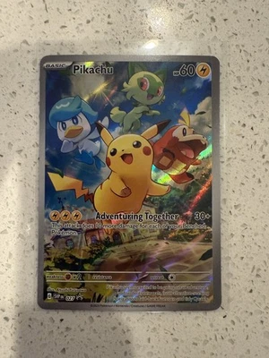 Pikachu 027 Sv: Scarlet & Violet Promo Card Holo - English NM - Image 1 of 3
