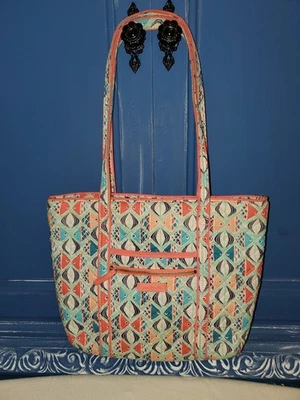 Vera Bradley Go Fish Quilted Shoulder Bag Retired Pattern Excellent - Image 1 of 4