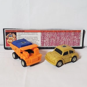 1986 Transformers G1 Throttlebots Lot 2 Vintage Wideload Goldbug Nice Works - Picture 1 of 10