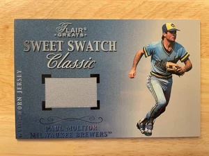 Paul Molitor 2003 Fleer Greats Sweet Swatch Classic Box Topper Jumbo GU Jersey - Picture 1 of 5