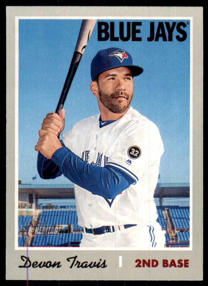 2019 Topps Heritage Devon Travis Baseball Cards #193 - Image 1 of 2