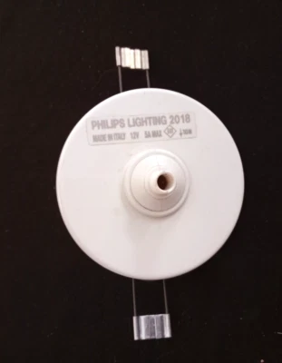 LOTTO N°3 FARETTI  METALLO BIANCO " PHILIPS LIGHTING " 12V 5A MAX 10N   (s71) - Immagine 1 di 3