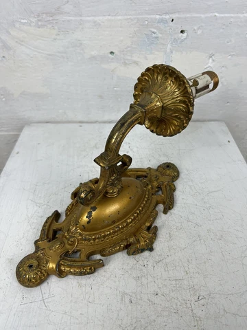Antique Art Deco Revival Wall Sconce Ornate Candle Cover