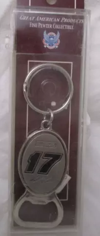 Matt Kenseth # 17 PEWTER BOTTLE OPENER METAL KEYCHAIN ! FREE SHIPPING ! Cover