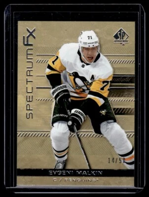 2019-20 SP Authentic Spectrum FX Gold Bounty Prize Evgeni Malkin 14/50 - Image 1 of 2