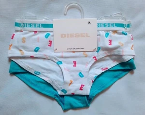 Diesel 2 Pack Girls Hipsters Size M(8-10) - Picture 1 of 4