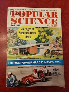 Popular Science Apr 1955 25 Suburban Home Ideas, Build it Yourself Mid ID:59868 - Picture 1 of 3