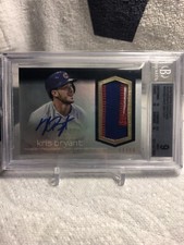 2018 Topps Dynasty Autograph Patches Kris Bryant #8/10