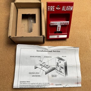 NEW GE GENERAL ELECTRIC RMS-1T FIRE ALARM PULL STATION. 103-20 Made In USA! - Picture 1 of 5