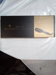 WAZOR Digital Straightening Brush (BLACK & GOLD) - Picture 1 of 6