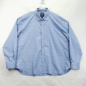 Jos A Bank 1905 Shirt Men's 2XL Blue Floral Cotton Slim Fit Casual Button-Up - Picture 1 of 11