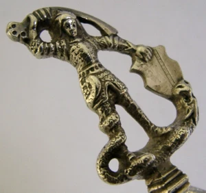 GERMAN HANAU SOLID SILVER BAPTISM CHRISTENING SPOON c1900 ANTIQUE - Picture 1 of 6