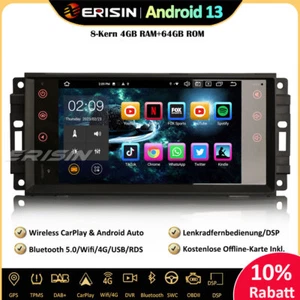 Android 13 Autoradio GPS DAB+RDS Jeep Compass Wrangler Dodge Challenger Chrysler - Bild 1 von 16