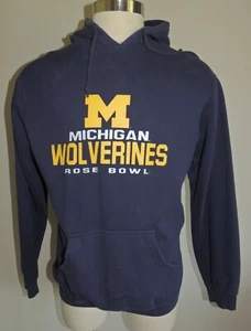 HERREN BLAU U OF M ROSE SCHALE BAUMWOLLMISCHUNG KAPUZENSWEATSHIRT GRÖSSE M - Bild 1 von 5