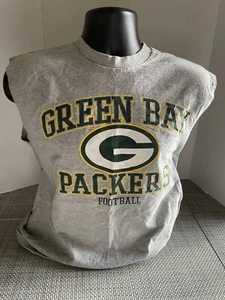 Camisa muscular ropa del equipo de Green Bay Packers NFL. Logo Grande Gran Forma Vintage - Imagen 1 de 4