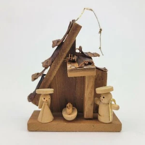 Belén de Navidad 1978 adorno de madera - Imagen 1 de 6