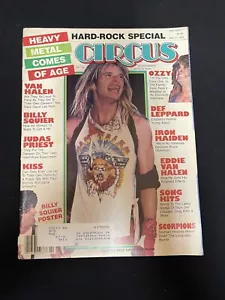 Circus Magazine may 31 1983 VAN HALEN DAVID LEE ROTH KISS OZZY + Poster - Picture 1 of 6