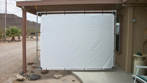 5' x 7' Outdoor Hanging Home Movie Screen Kit 1" Fittings PIPE NOT INCLUDED - Picture 1 of 3