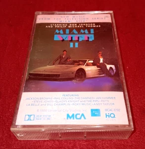Miami Vice II 2 Album Soundtrack New Music From The TV Series CASSETTE TAPE 1986 - Picture 1 of 4