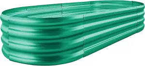 8×4×1 Ft Green Raised Garden Bed, Vego Garden Raised Bed, above Ground Flower Be - Picture 1 of 6
