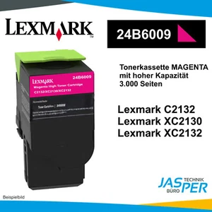 Lexmark Magenta Toner 3.000 Seiten 24B6009 C2132 XC2130 XC2132 - Bild 1 von 1