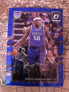 Zach Randolph 2017-18 Donruss Optic Blue Velocity #130 Sacramento Kings Parallel