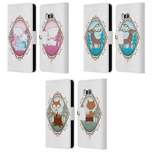 FUNDA CARTERA HEAD CASE DESIGNS CON DIBUJO DE CUERO PARA TELÉFONOS HTC 1 - Imagen 1 de 7
