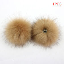 Detachable Coloured Fluffy Faux Fur Pom Poms For Hats And Clothes DIY