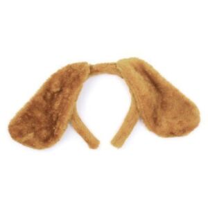 Brown Dog Ears on Headband Fancy Dress Costume Kids Adults Puppy Animal