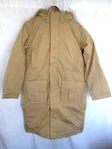 L.L. Bean Mens Hooded Coat Jacket Large Khaki Brown Fully Lined & Insulated - Picture 1 of 11
