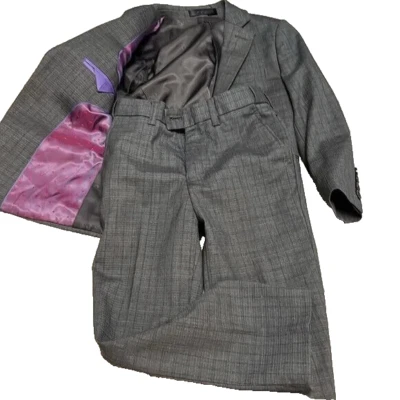 Pantalón Traje Jordano Colección Gris Cuadros Niño 6 Años Foto 1 de 3